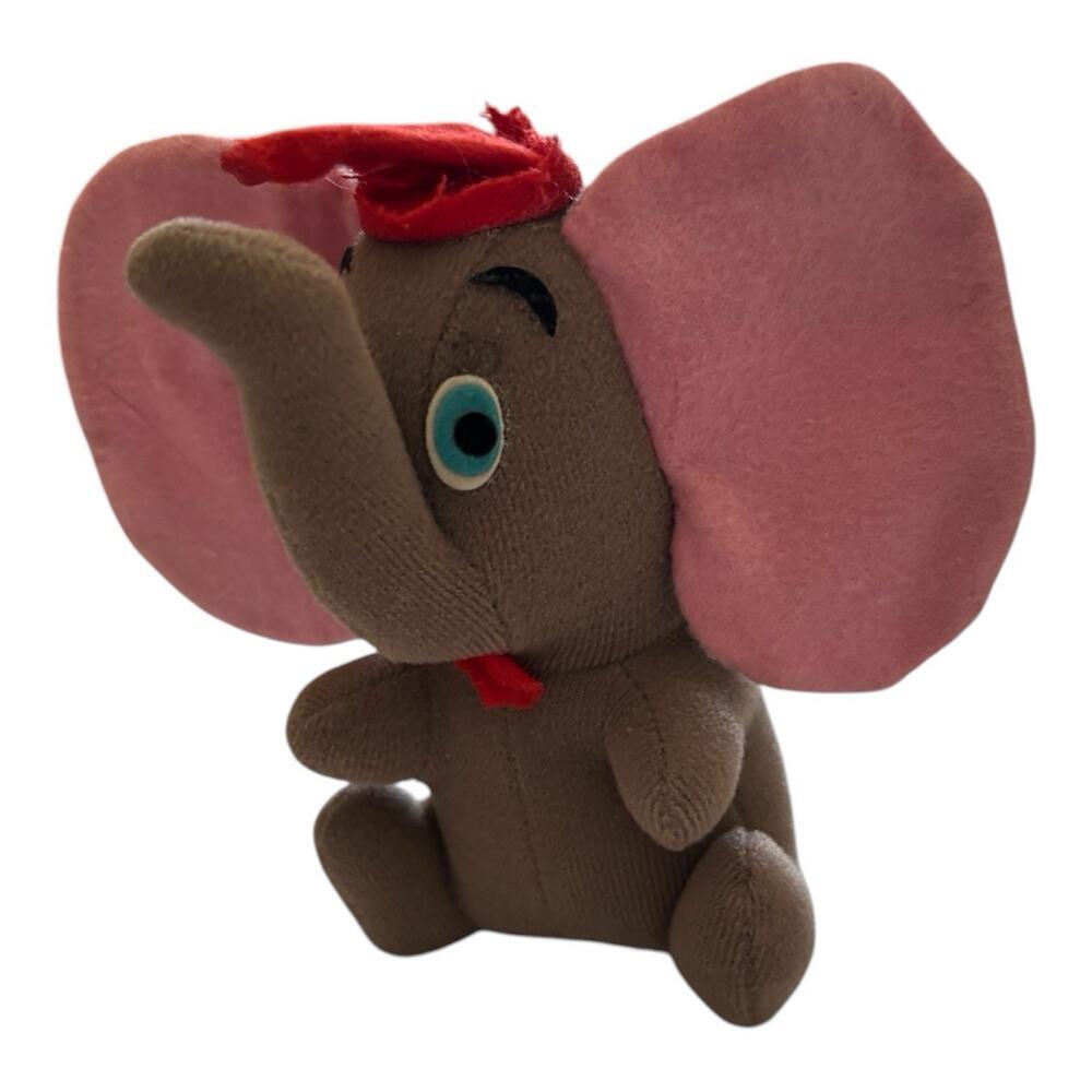 Walt Disney Productions Dumbo Plush Stuffed Animal Vintage Dumbo - Picture 3 of 10